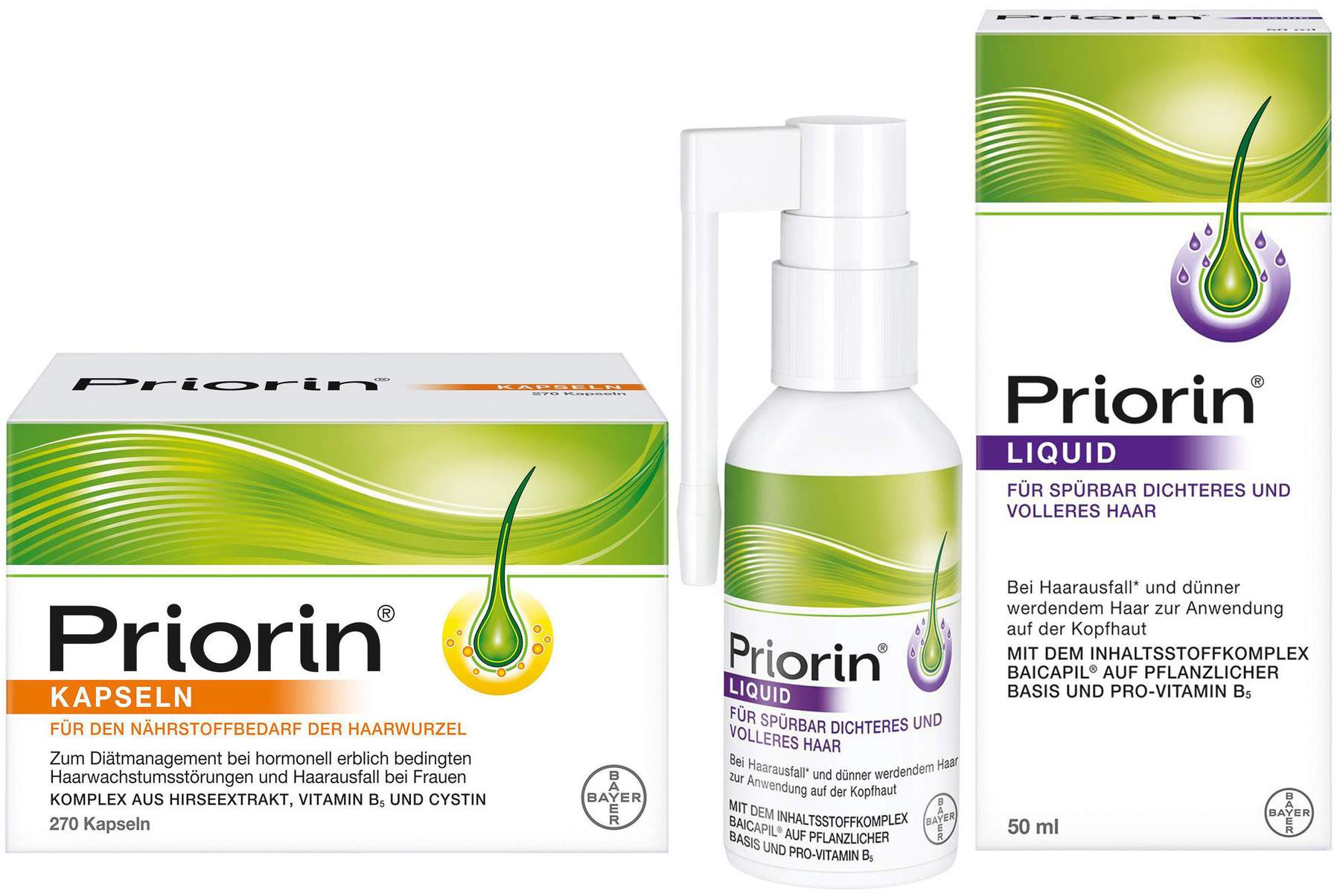 Priorin 270 Kapseln + Liquid Pumplösung 50 ml