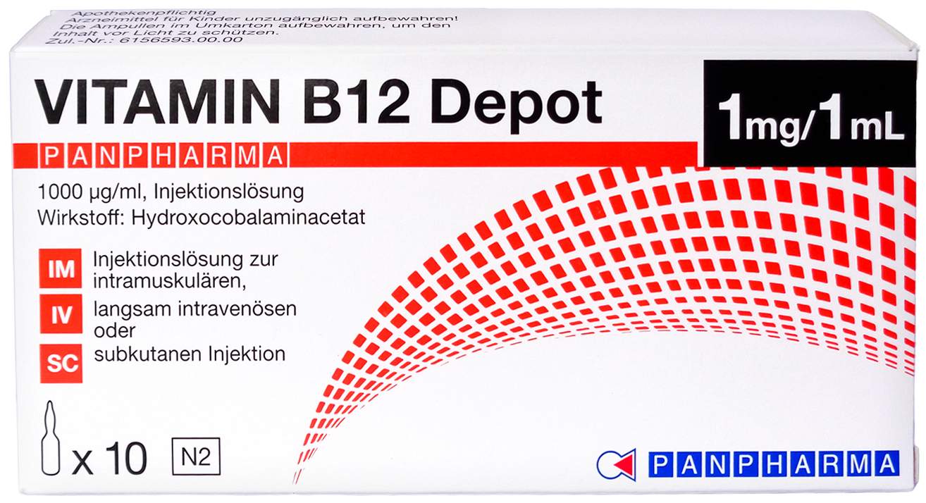 Vitamin B 12 Depot Panpharma 1000 µg Pro ml Injektionslösung 10...