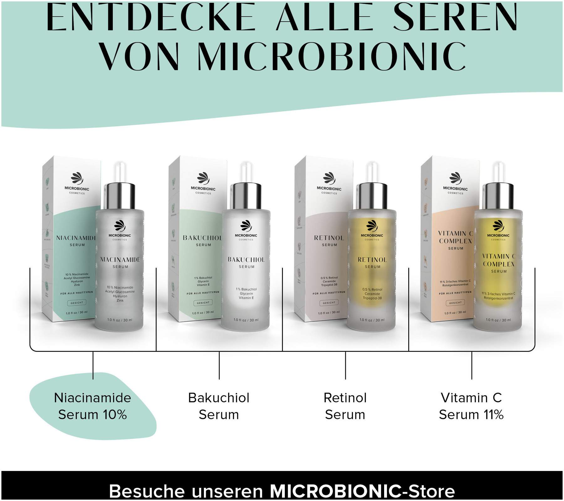 Microbionic cosmetics Niacinamide Serum 30 ml