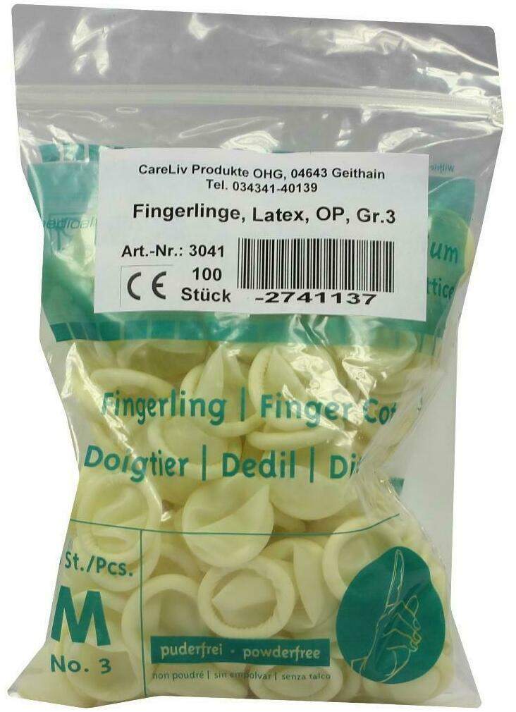 Fingerling Latex Op Gr.3 100 Stück