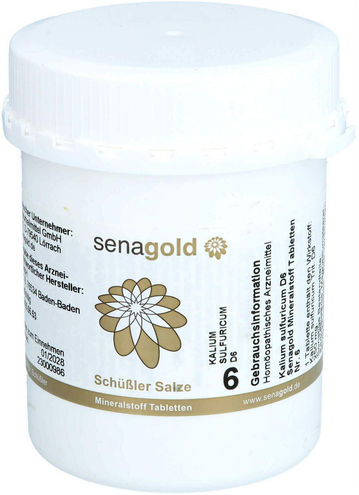 Biochemie Senagold 6 Kalium Sulfuricum D 6 Tablett