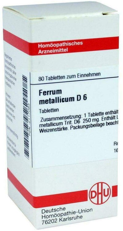 Dhu Ferrum Metallicum D6 80 Tabletten