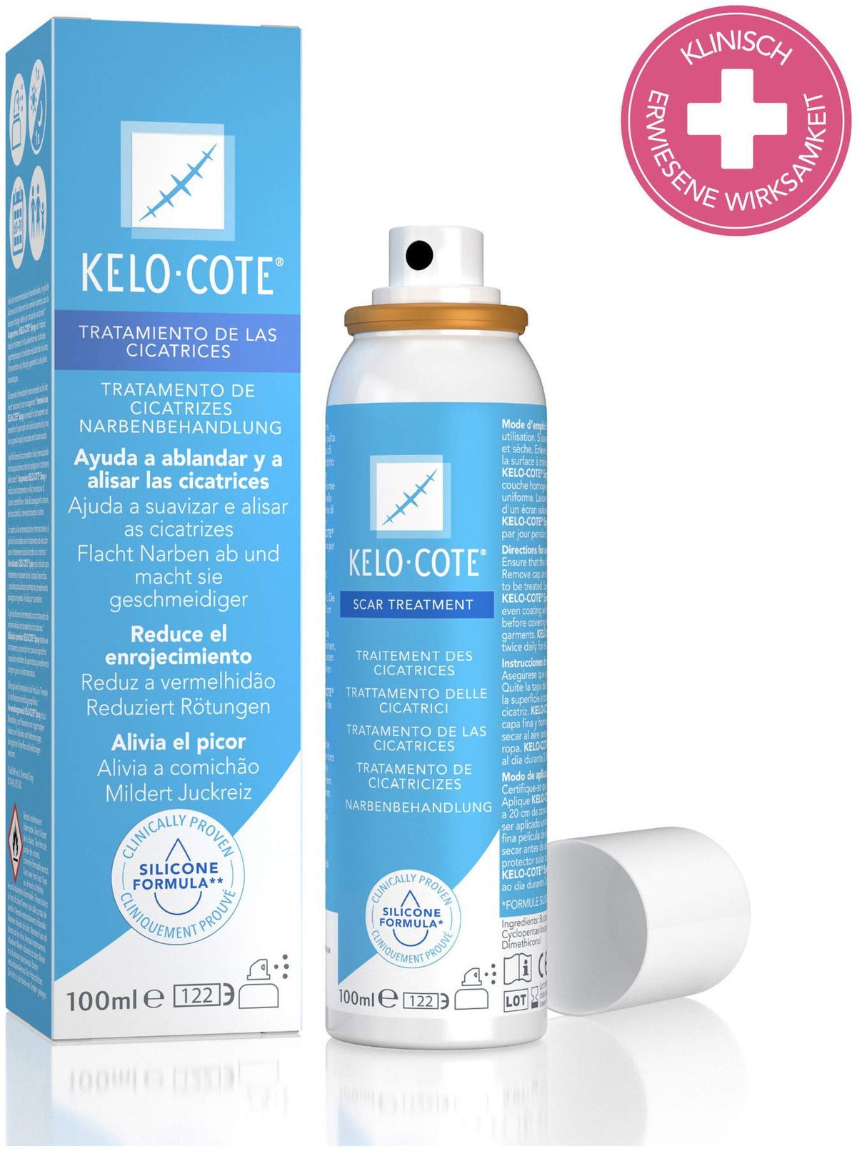 Kelo-Cote Spray Silikonspray zur Behandlung von Narben