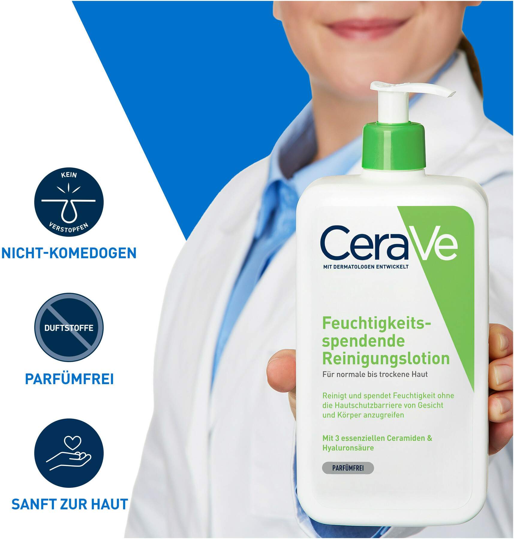 CeraVe Feuchtigkeitsspendende Reinigungslotion 473 ml