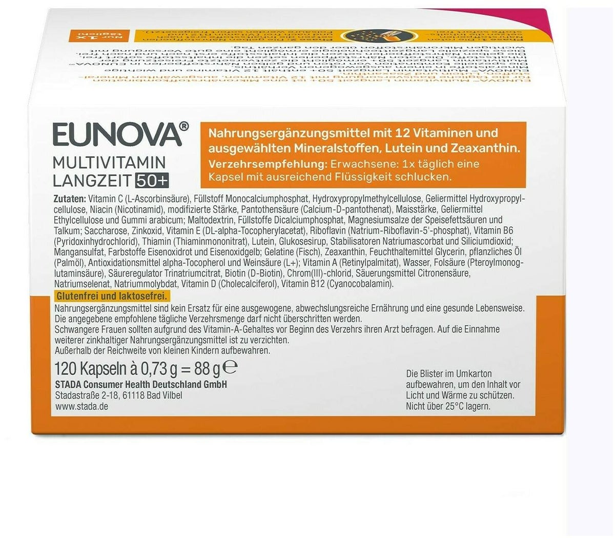 Eunova Langzeit 50+ Kapseln 120 Stück