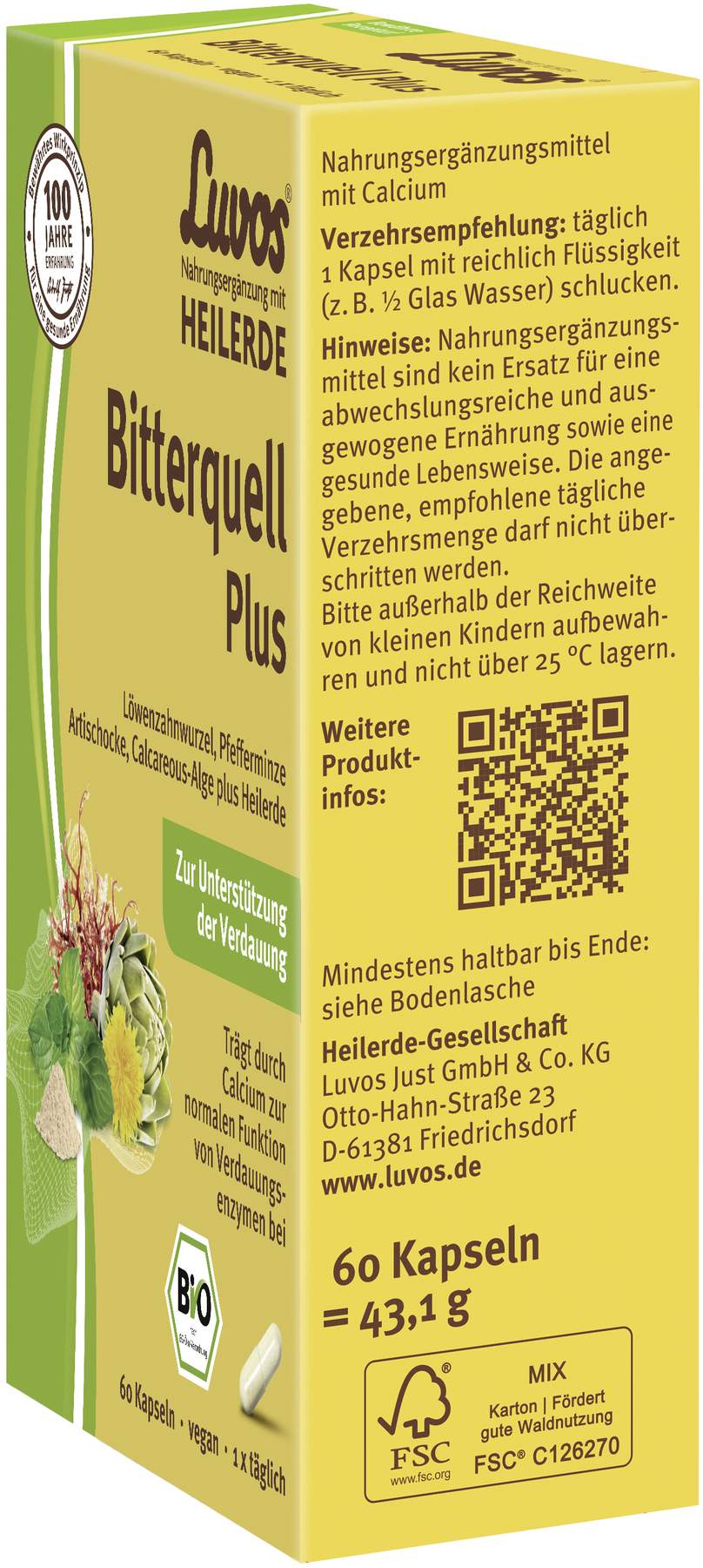 Luvos Heilerde Bio Bitterquell Plus Kapseln
