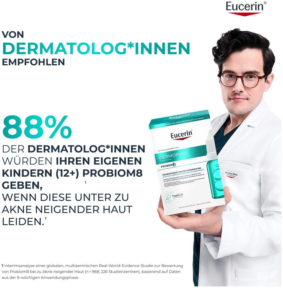 Eucerin DermoPure Clinical Probiom8 Routine-Set 1 Stück + gratis Eucerin Sun Gel - Creme Oil Control 20 ml