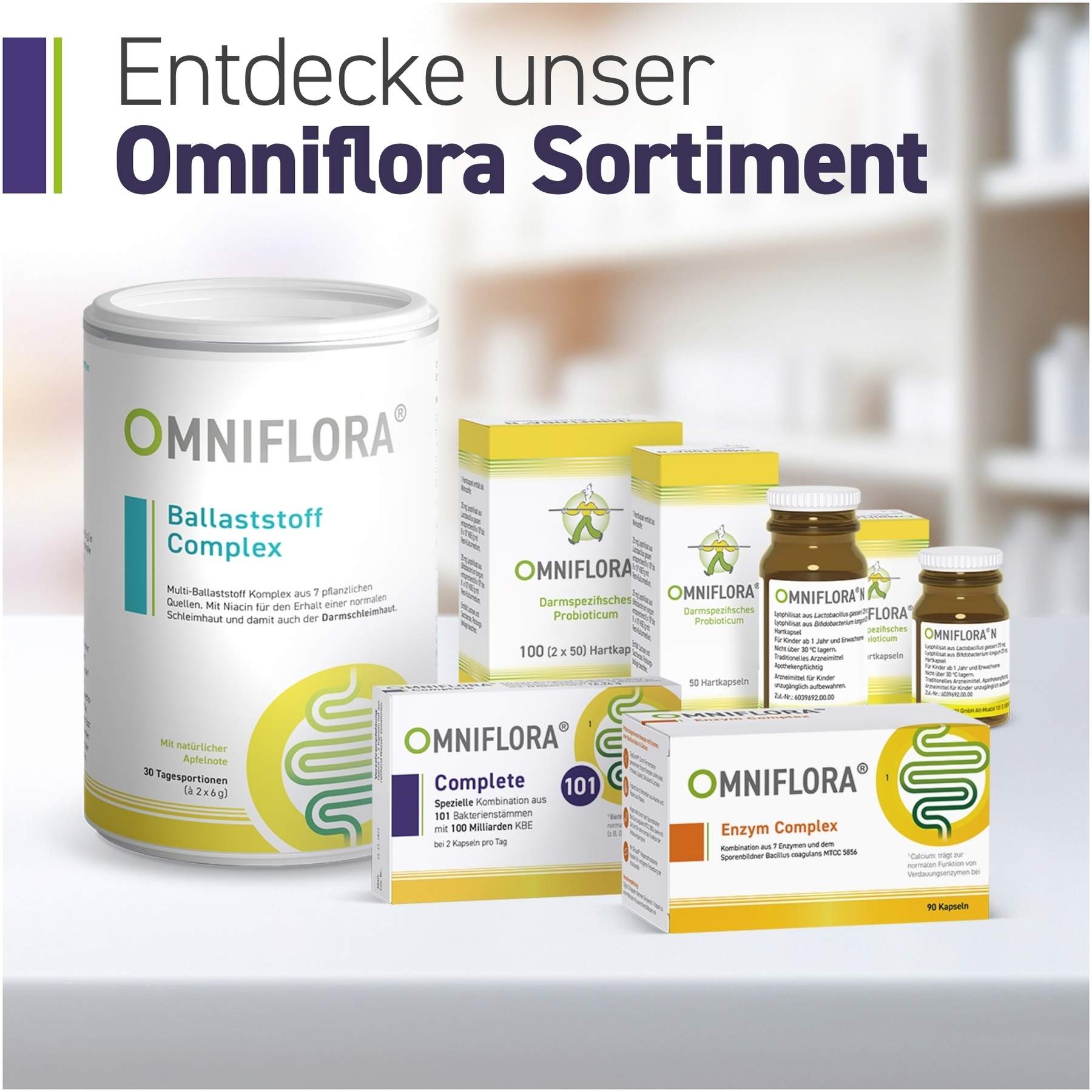 Omniflora Complete 101 Bakterienstämme 100 Mrd Kbe 28 Kapseln
