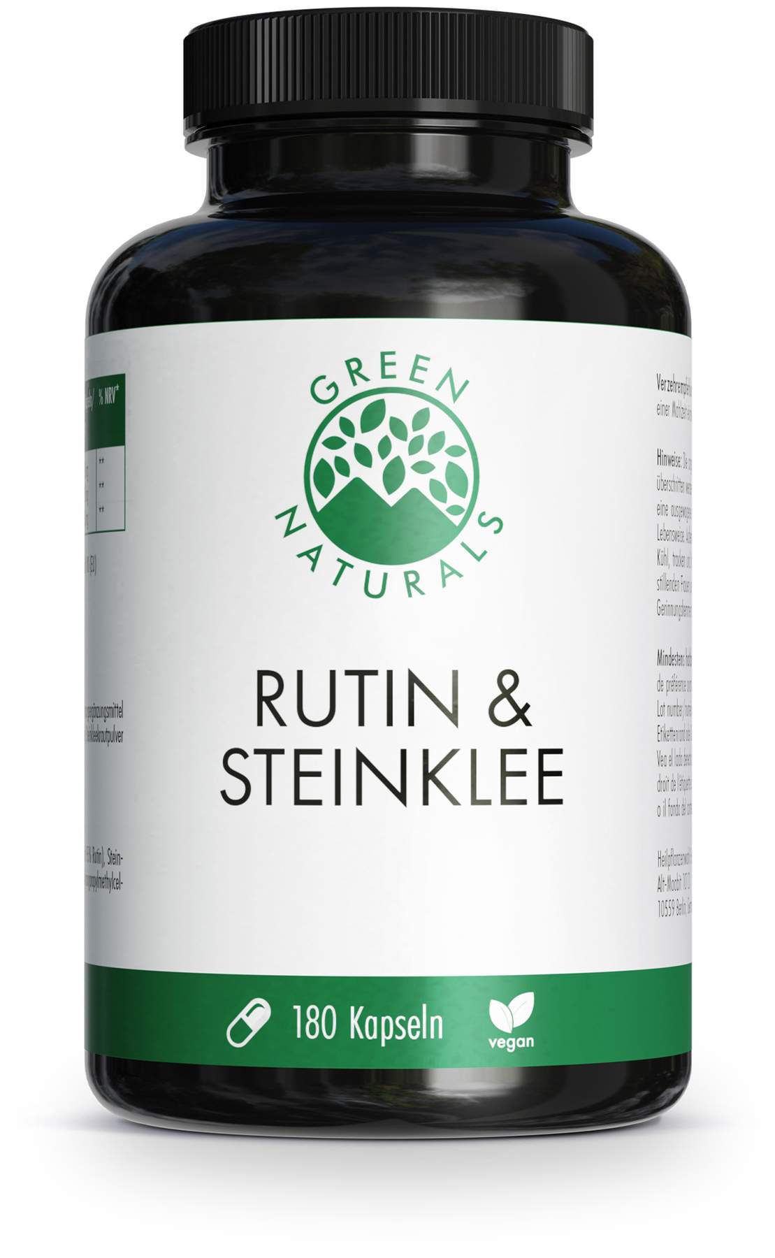 Green Naturals Rutin & Steinklee 180 Kapseln