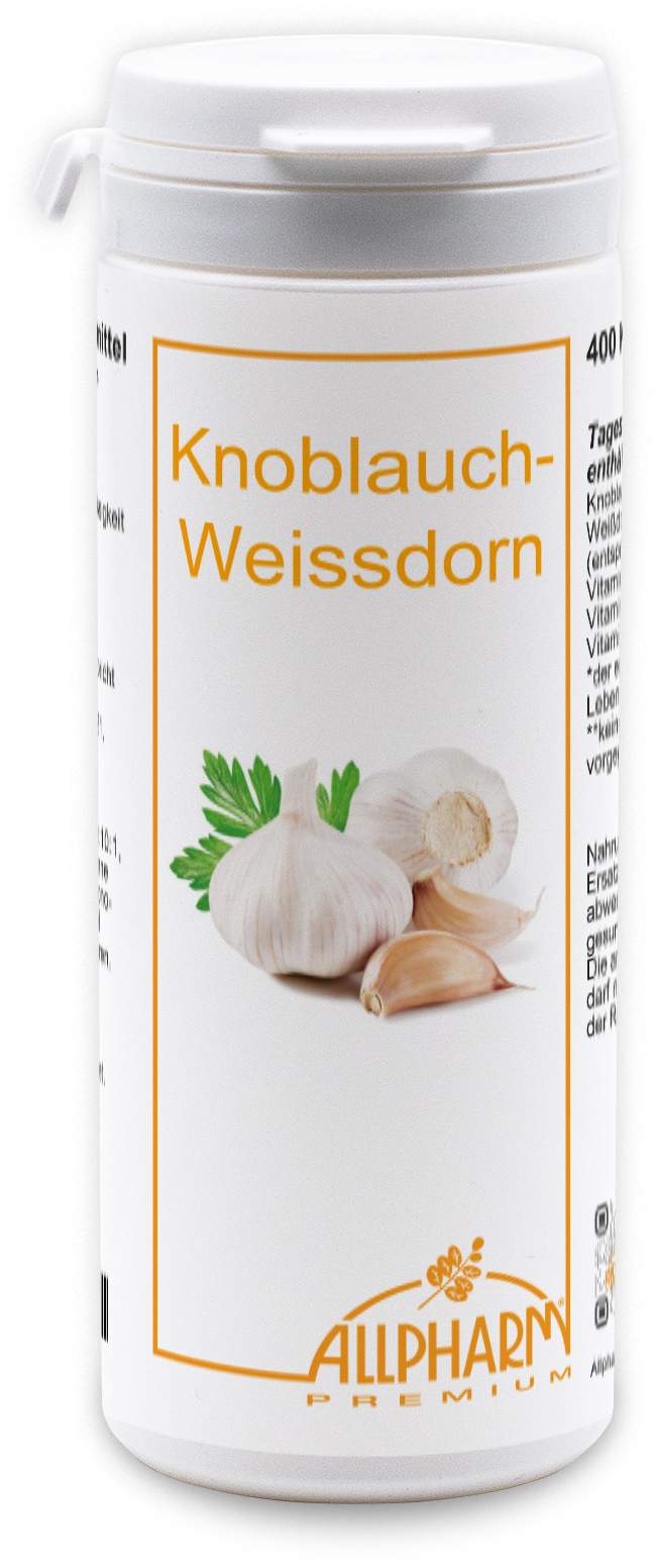 Knoblauch - Weißdorn Kapseln 400 Stück