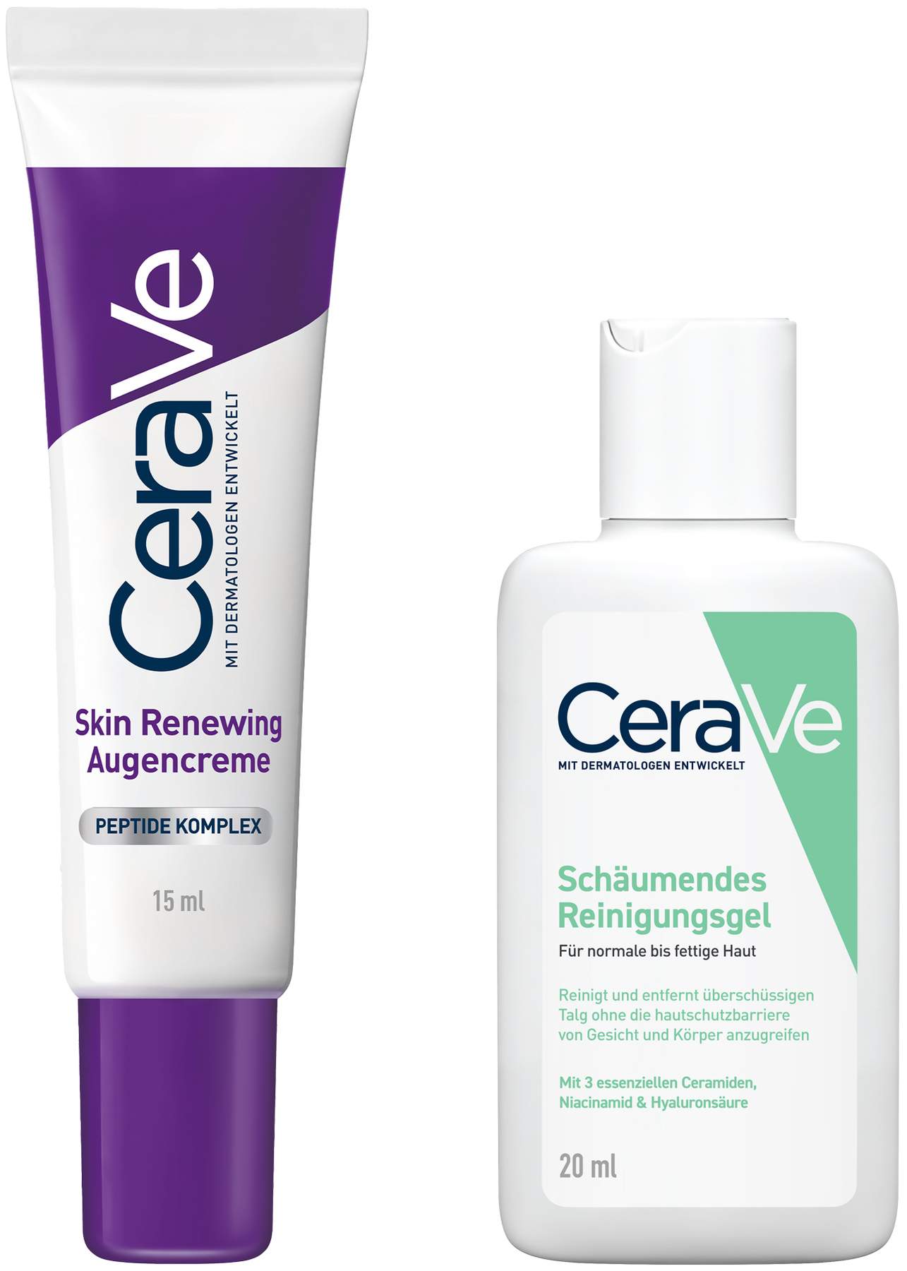 Cerave Skin Renewing Augencreme 15 ml + gratis CeraVe schäumendes Reinigungsgel 20 ml
