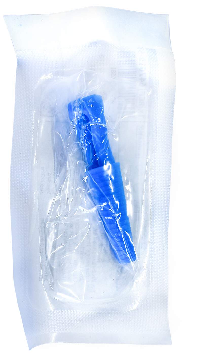 Katheterstopfen Steril Blau