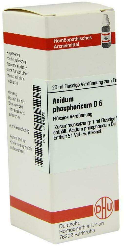 Dhu Acidum Phosphoricum D6 20 ml Dilution