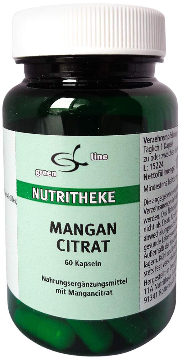 Mangan Citrat Kapseln 60 Stück