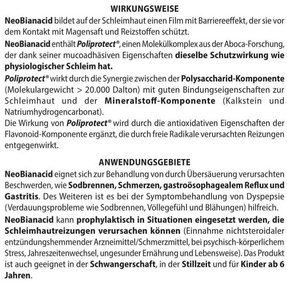 Neobianacid Direktgranulat 20 Beutel