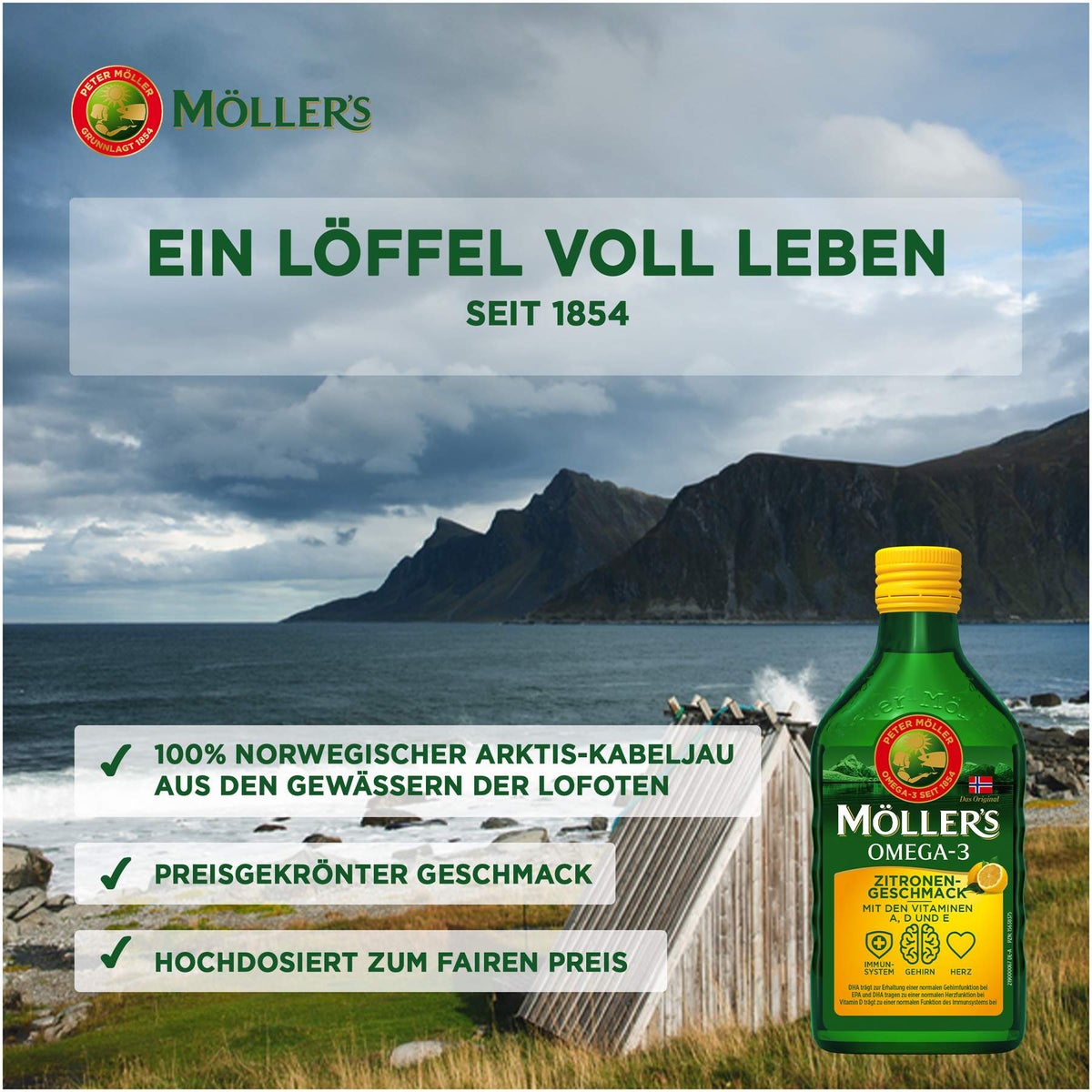 Möller s Omega-3 Zitrone Öl 500 ml
