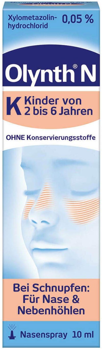 Olynth 0,05 % N Schnupfen Dosierspray ohne Konservierungsmittel Kinder 10 ml