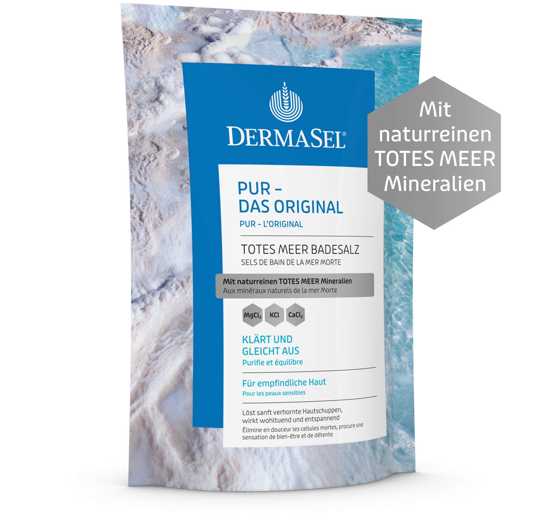Dermasel Totes Meer Badesalz pur 500 g