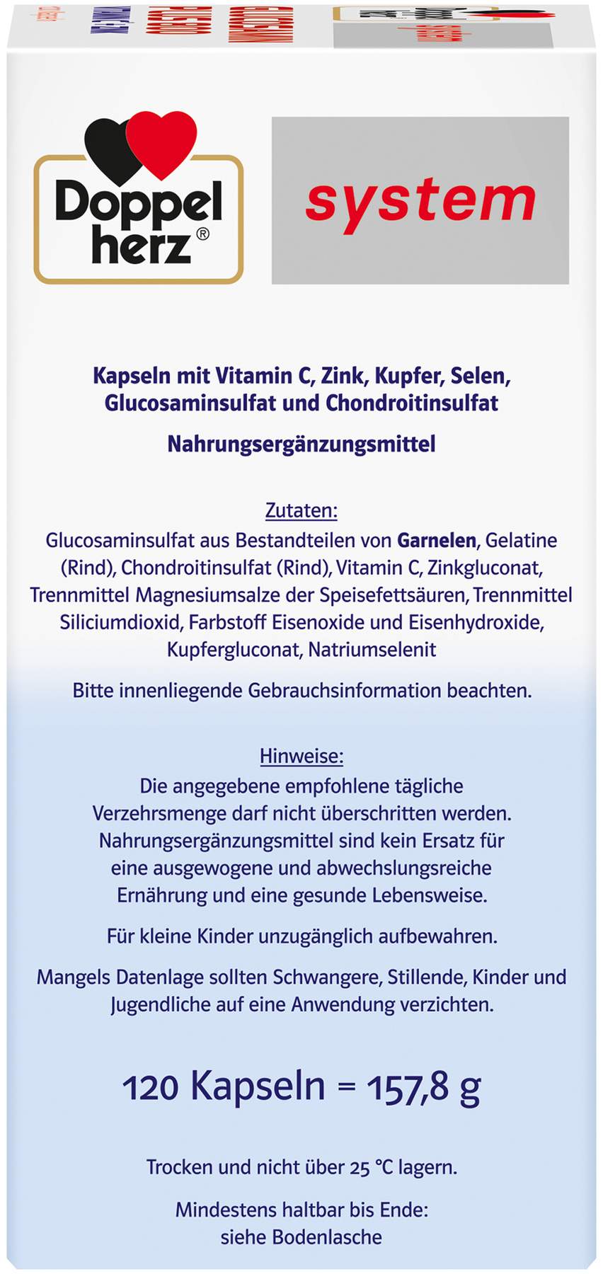 Doppelherz system Glucosamin Plus 800 system 120 Kapseln