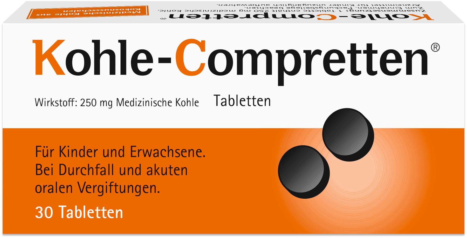 Kohle Compretten 30 Tabletten