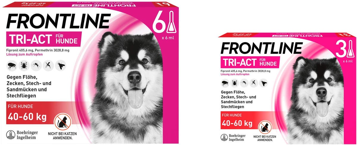 Frontline TRI-ACT Hund 40-60 kg 3 + 6 Pipetten