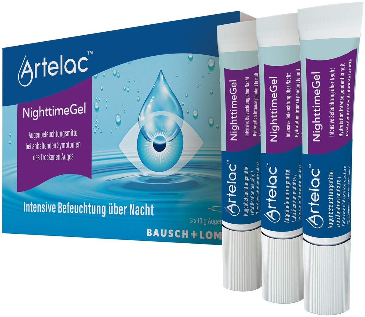 Artelac Nighttime Augengel 3 x 10 g