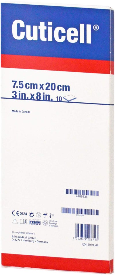 Cuticell Salbenkompresse 7,5 X 20 cm 50 Stück