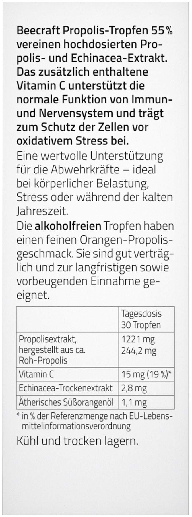 Beecraft Propolis Tropfen 55% Plus 30 ml
