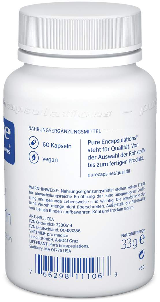 Pure Encapsulations Lutein Zeaxanthin 60 Kapseln