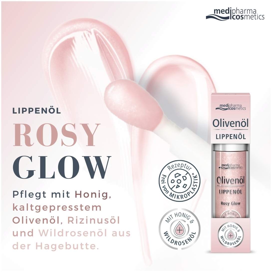 medipharma cosmetics Olivenöl Lippenöl Rosy Glow 4 ml