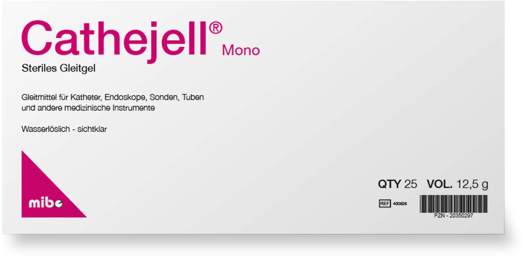 Cathejell Mono steriles Gleitgel ZHS 25 x 12,5 g