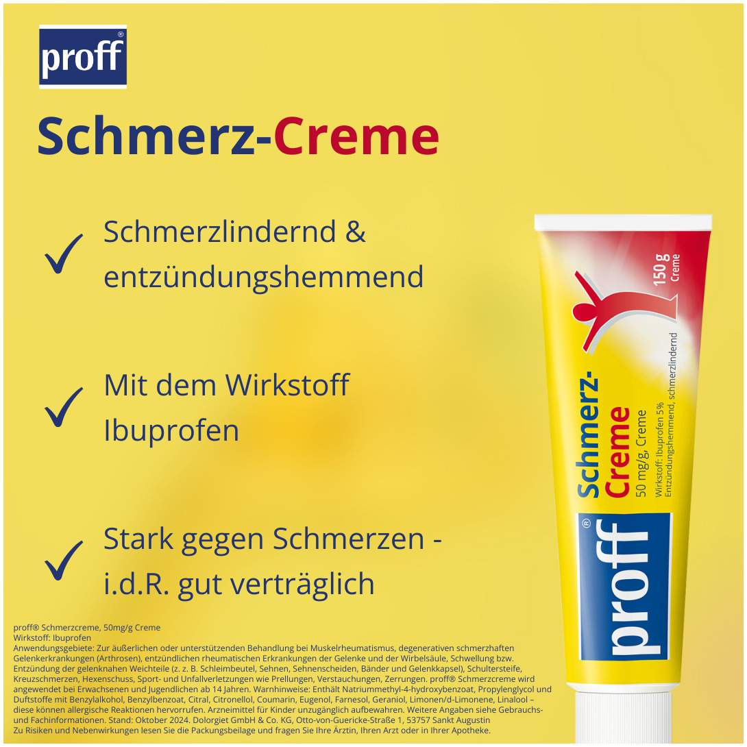 Proff Schmerzcreme 5% 150 g