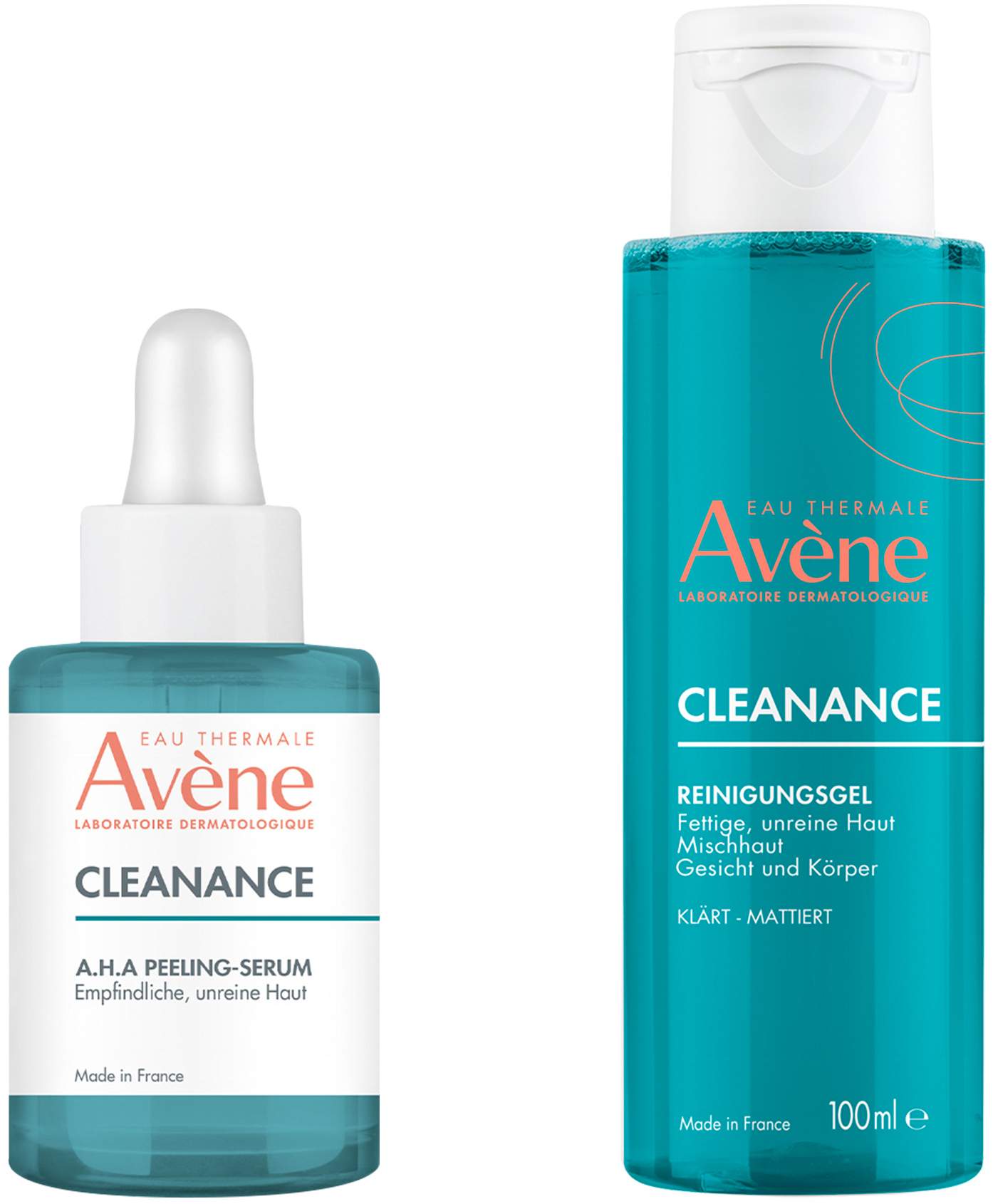 Avene Cleanance A.H.A Peeling-Serum 30 ml + gratis Reinigungsgel 100 ml