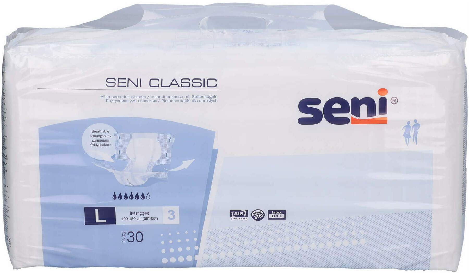 Seni Classic Inkontinenzhose Gr.L 30 Stück