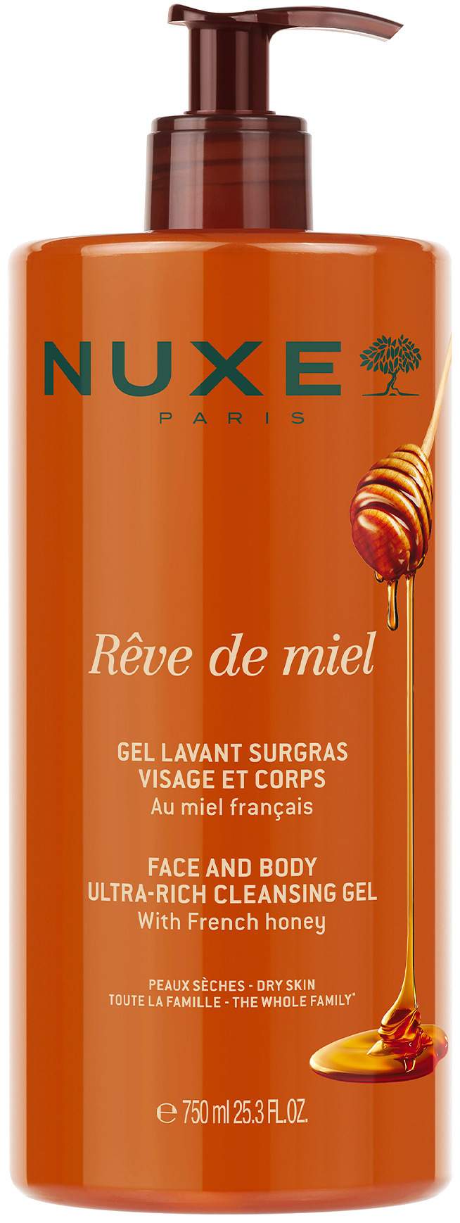 NUXE Reve de Miel rückfettendes Reinigungsgel 400 ml