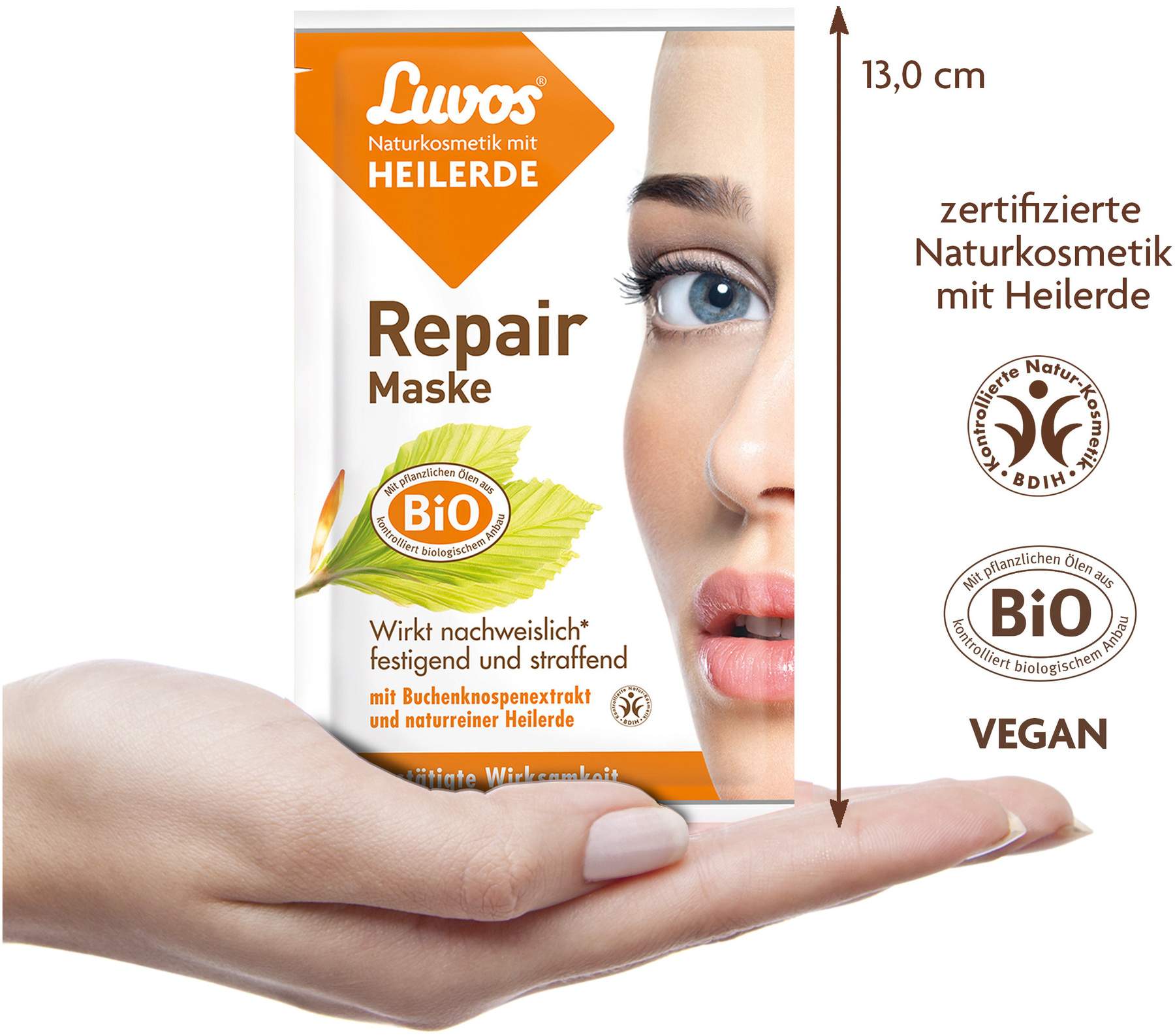 Luvos Naturkosmetik Heilerde 2 X 7,5 ml Repair Maske