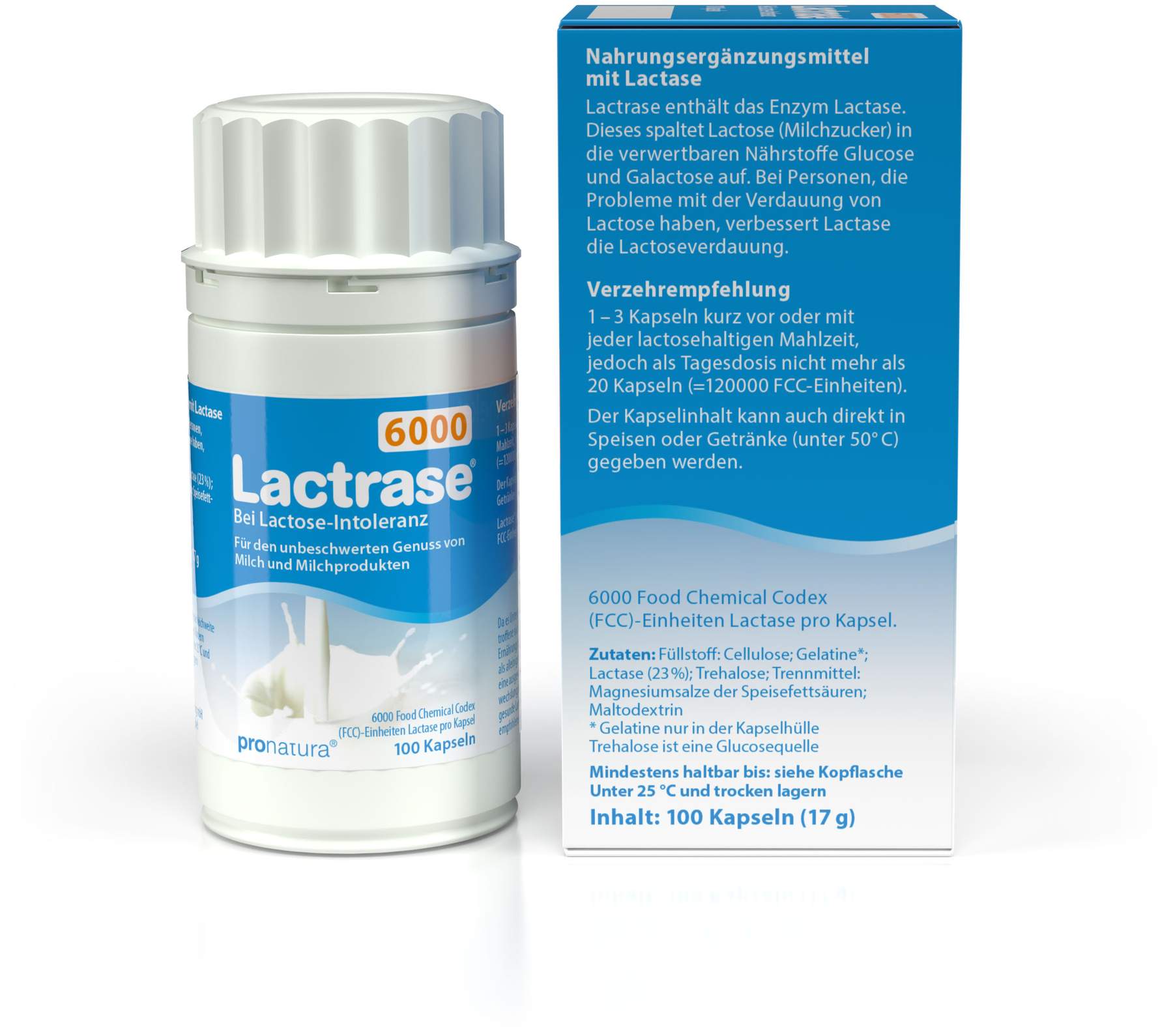 Lactrase 6.000 Fcc 100 Kapseln