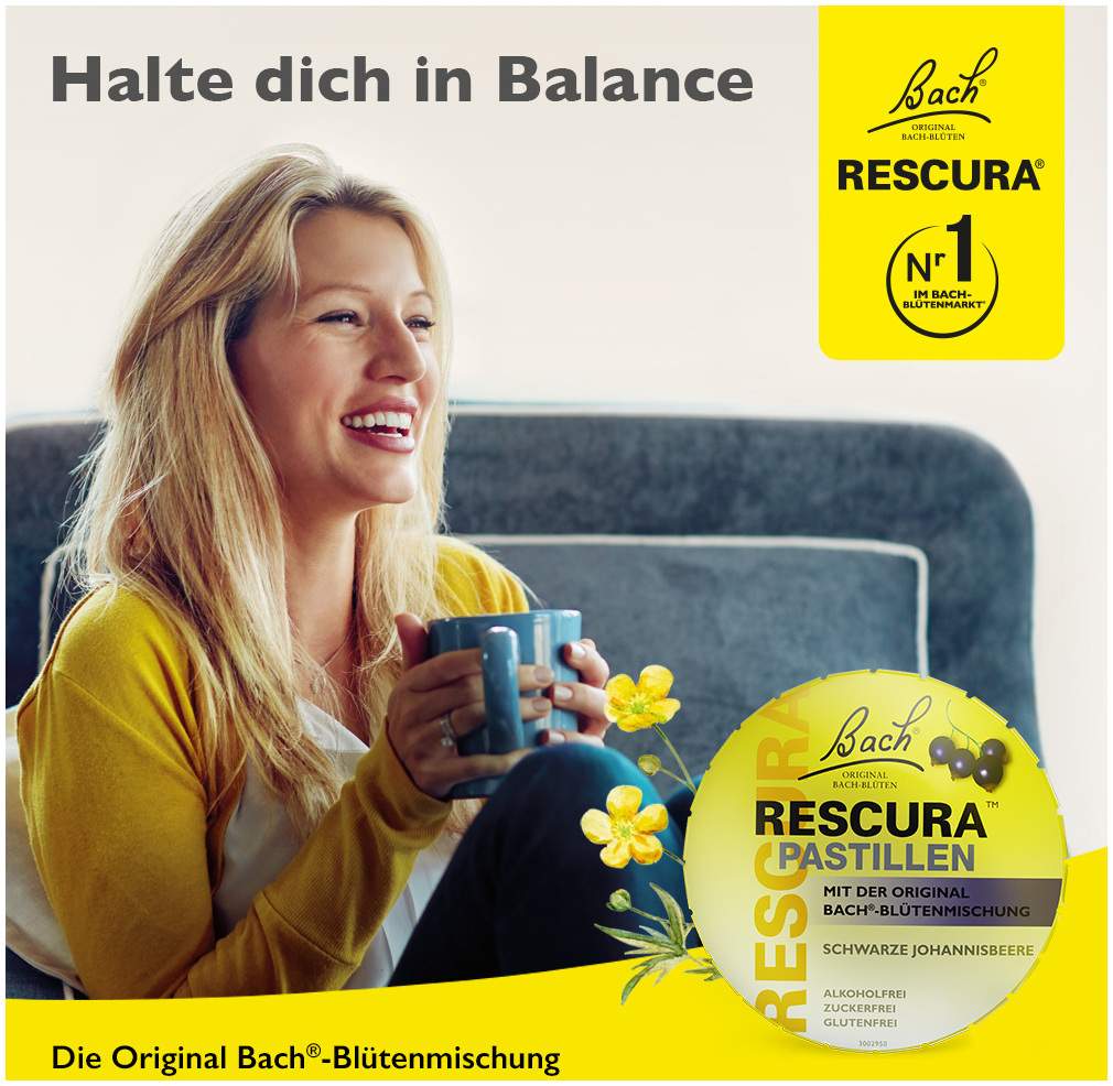 Bach Original Rescura Schwarze Johannisbeere 50 g Pastillen