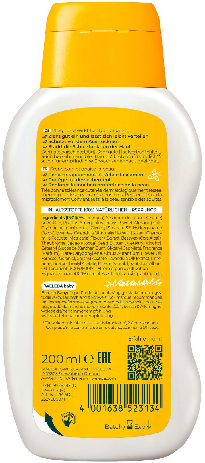 Weleda Calendula Pflegemilch