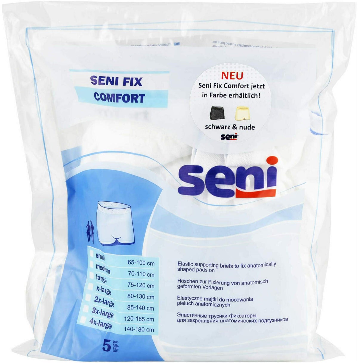 Seni Fix Comfort Fixierhosen Gr.Xl 5 Stück