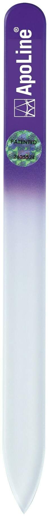 Apoline Nagelfeile Glas 14 cm Lila 1 Stück