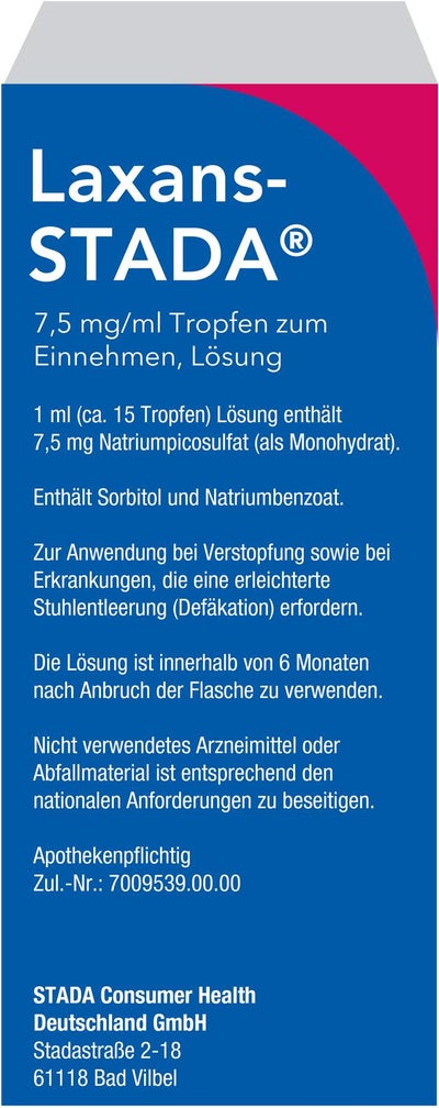 Laxans-Stada 7,5 mg Tropfen 50 ml