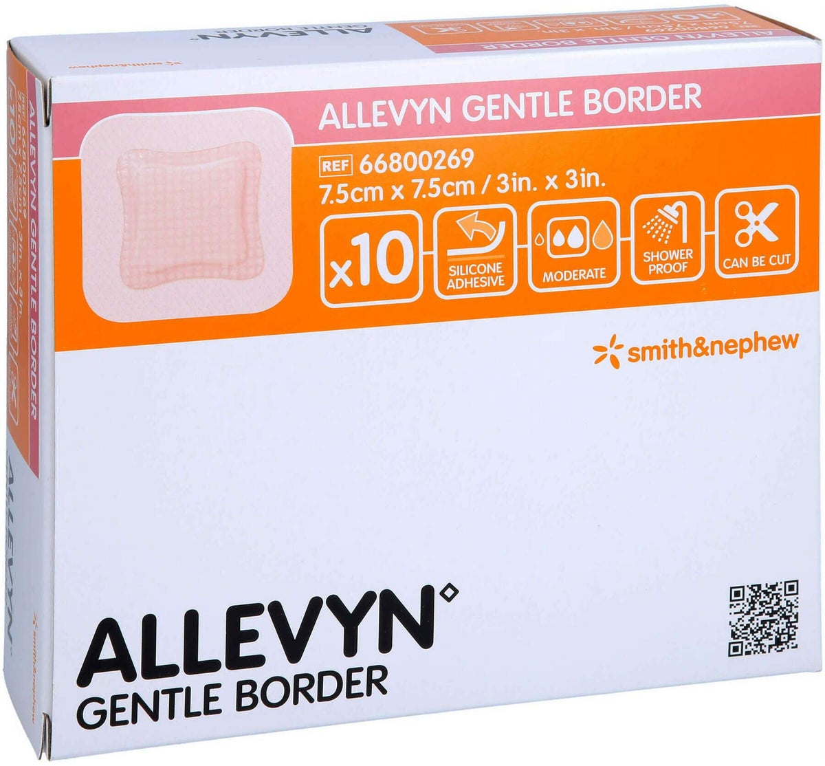 Allevyn Gentle Border 7,5 X 7,5 cm Schaumverbände