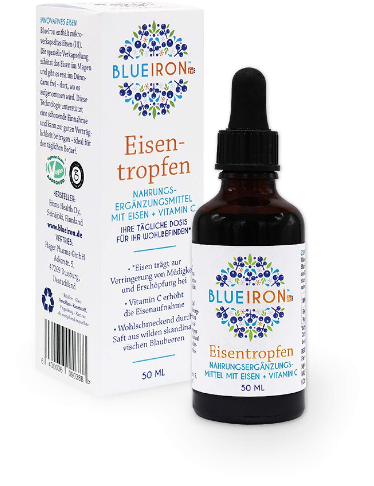 BlueIron Eisentropfen + Vitamin C 50 ml