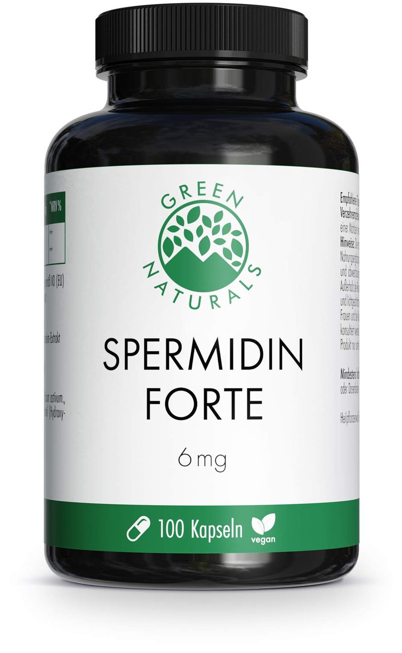 Green Naturals Spermidin Forte 6 mg vegan 100 Kapseln