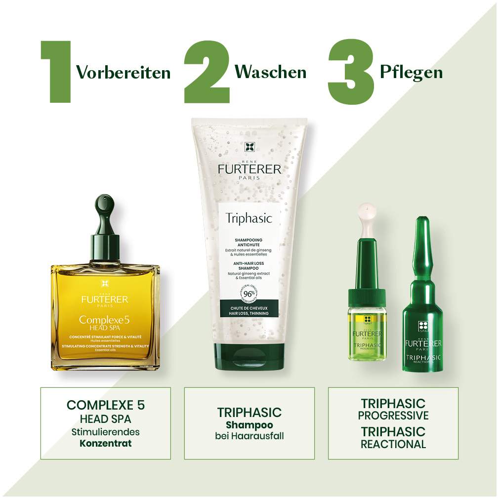 Furterer Triphasic Shampoo bei Haarausfall 200 ml