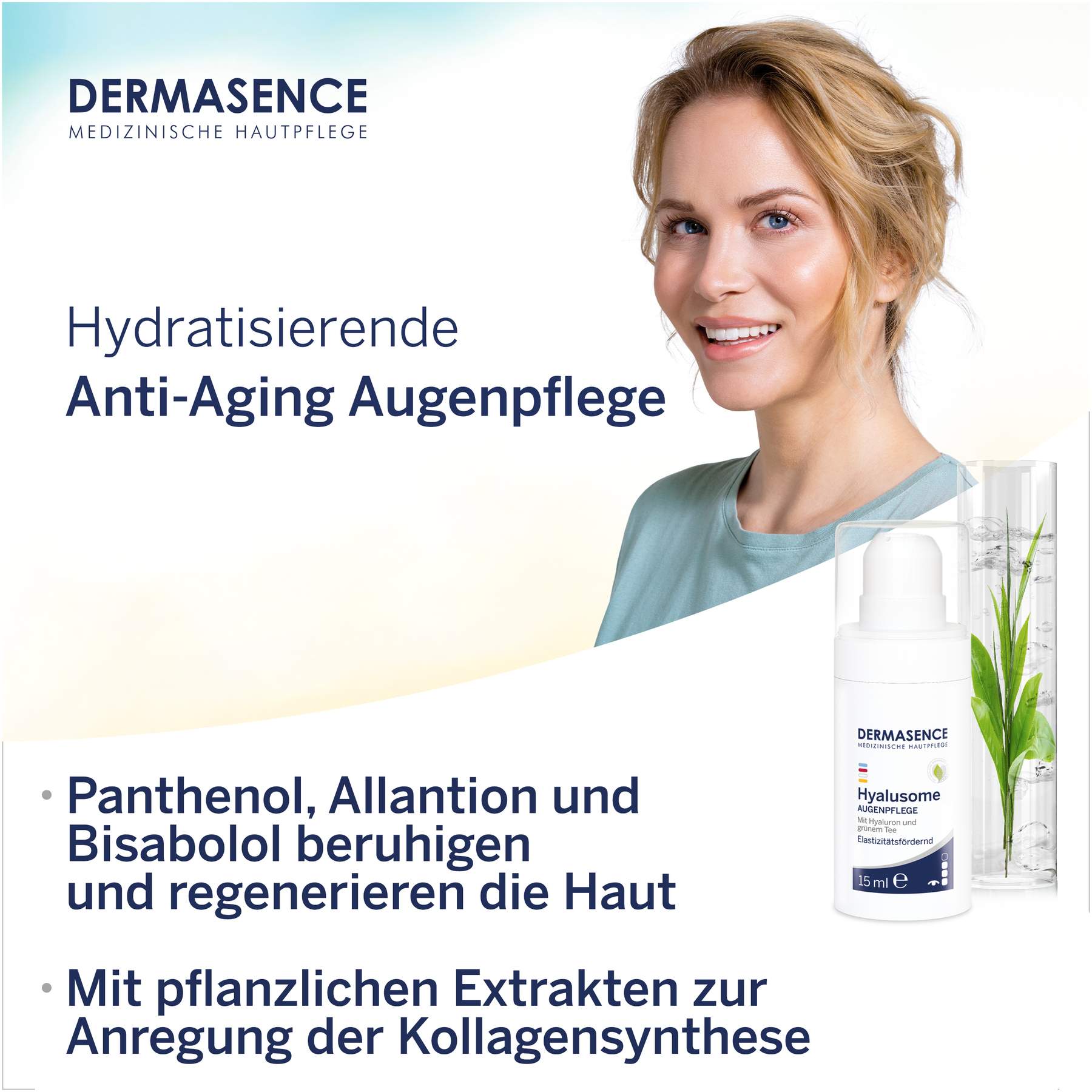 Dermasence Hyalusome Augenpflege 15 ml