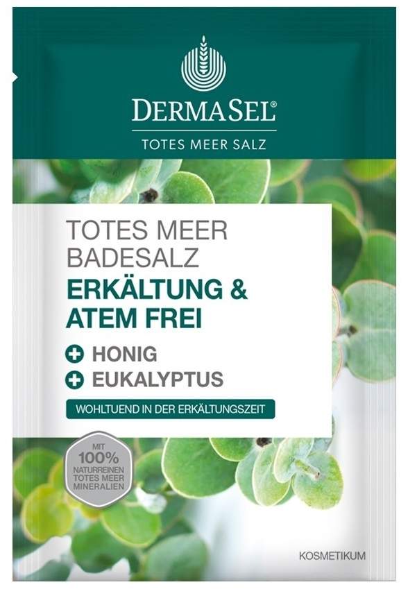 Dermasel Totes Meer Badesalz Erkältung & Atemfrei 80 G