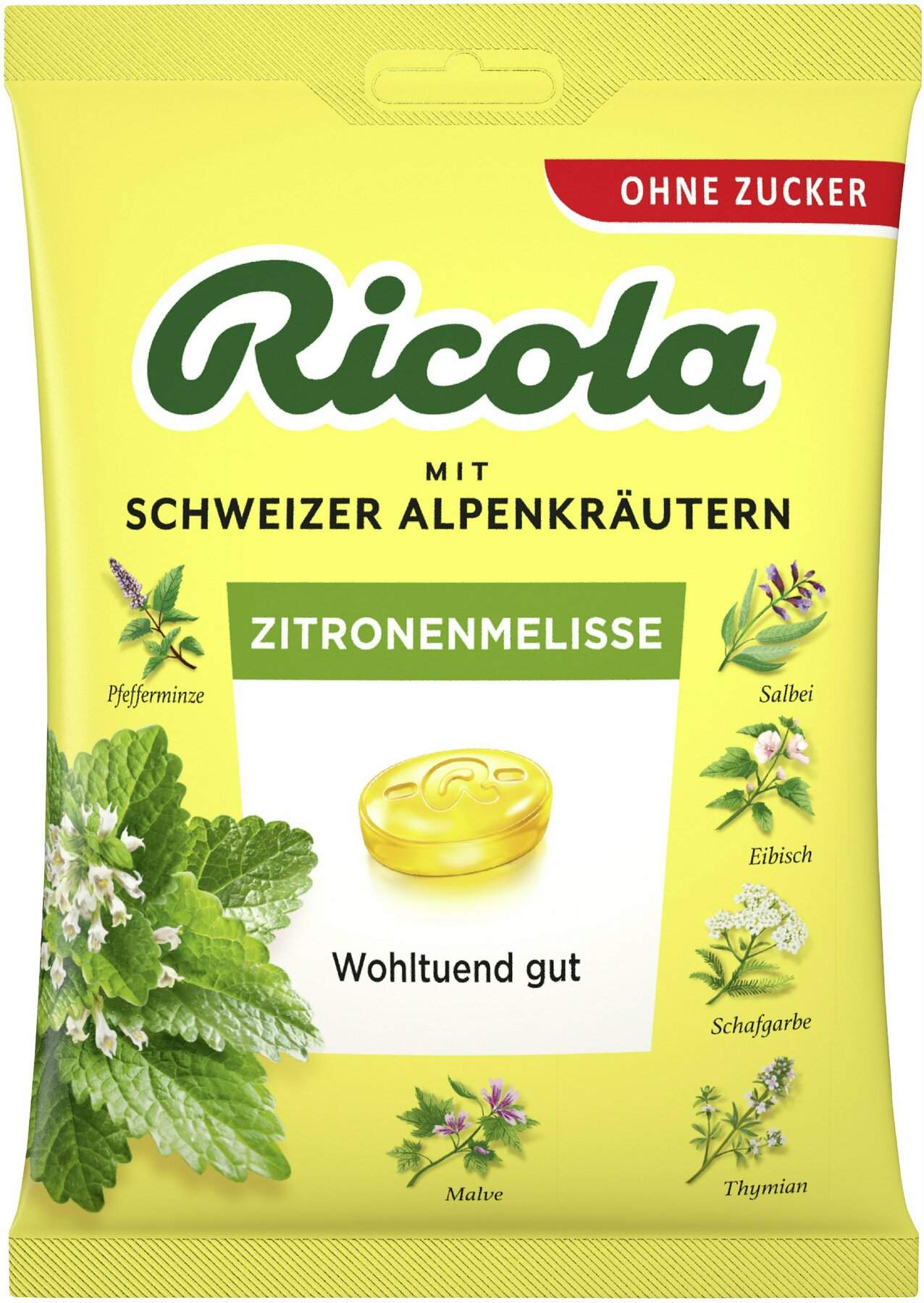 Ricola Ohne Zucker Zitronenmelisse Bonbons 75 G