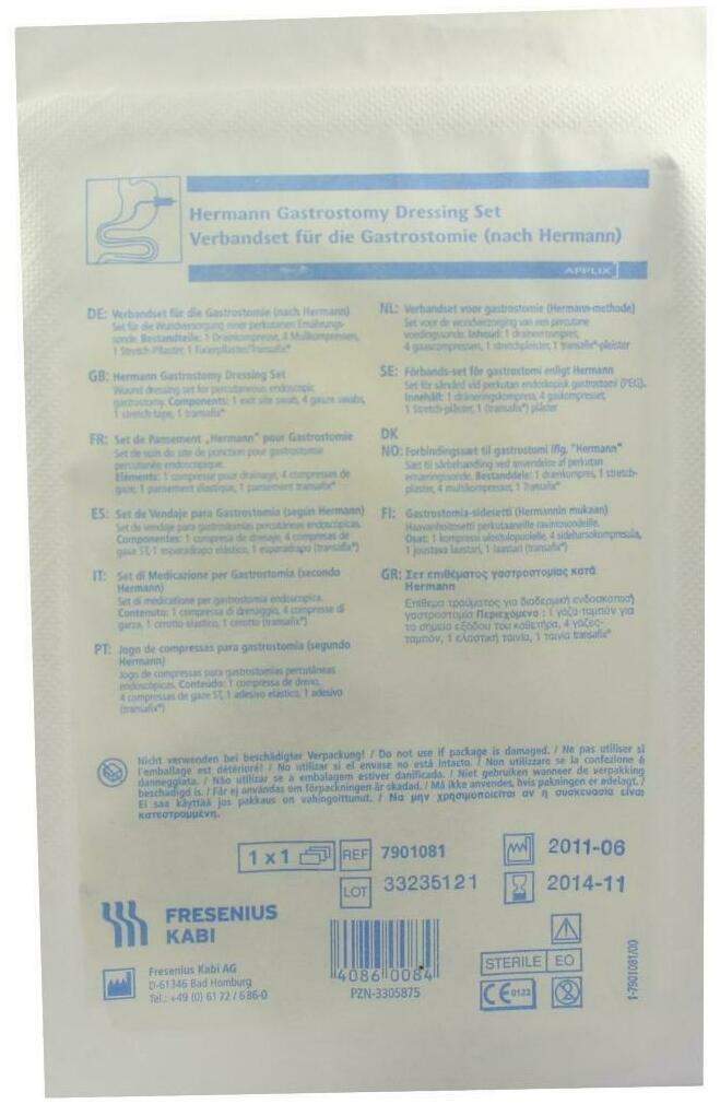Verbandset F. D. Gastrostomie